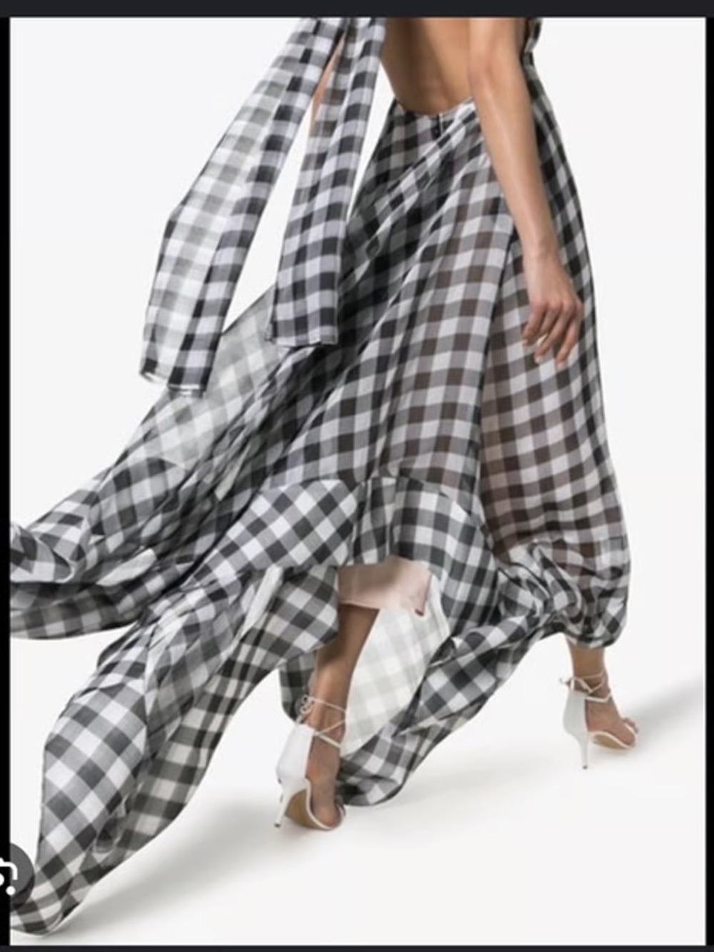 Solace London Halter Neck Bibele Gingham Dress - Picture 4 of 8